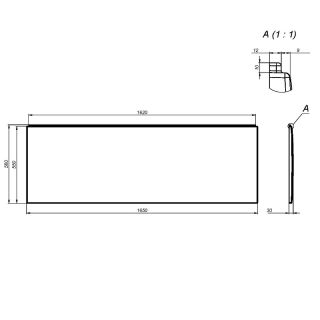 Панель фронтальная для ванны Am.Pm X-Joy W94A-165-070W-P 165 см белый